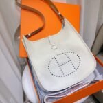 Hermes Evelyne 29 Clemence White 25cm - Image 2
