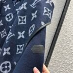 Louis Vuitton Classic Monogram Wool Blue Coats - Image 7