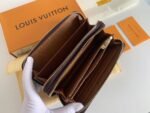 Louis Vuitton Long Double Zipper Wallet Monogram Brown 19Cm - Image 8