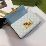 Gucci Padlock Small Shoulder GG Supreme Dusty Blue 20Cm ‎09487 FAD3R 8744 - Image 6