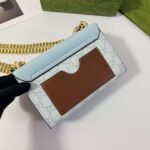 Gucci Padlock Small Shoulder GG Supreme Dusty Blue 20Cm ‎09487 FAD3R 8744 - Image 5