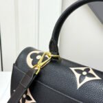 Louis Vuitton Madeleine MM Monogram Empreinte Black Beige 30Cm - Image 8