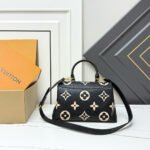 Louis Vuitton Madeleine MM Monogram Empreinte Black Beige 30Cm - Image 4