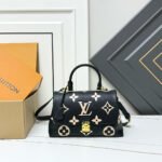 Louis Vuitton Madeleine MM Monogram Empreinte Black Beige 30Cm - Image 2