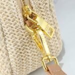 Prada Raffia Crochet Shoulder Bag Natural 20Cm 1BH196 2A2T F0018 V OUO - Image 6