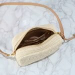 Prada Raffia Crochet Shoulder Bag Natural 20Cm 1BH196 2A2T F0018 V OUO - Image 5