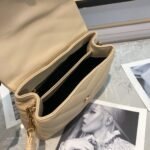 Saint Laurent Loulou Toy Strap Bag In Quilted Y Beige 20Cm 678401DV7072721 - Image 7