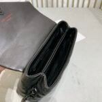 Saint Laurent Loulou Toy Strap Bag In Quilted Y Black With Black Hardware 20Cm - Image 7