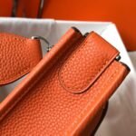 Hermes Clemence Evelyne Pm Orange Feu 25cm - Image 4