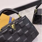 Louis Vuitton Capucines BB Bag In Damier Black 27Cm - Image 3
