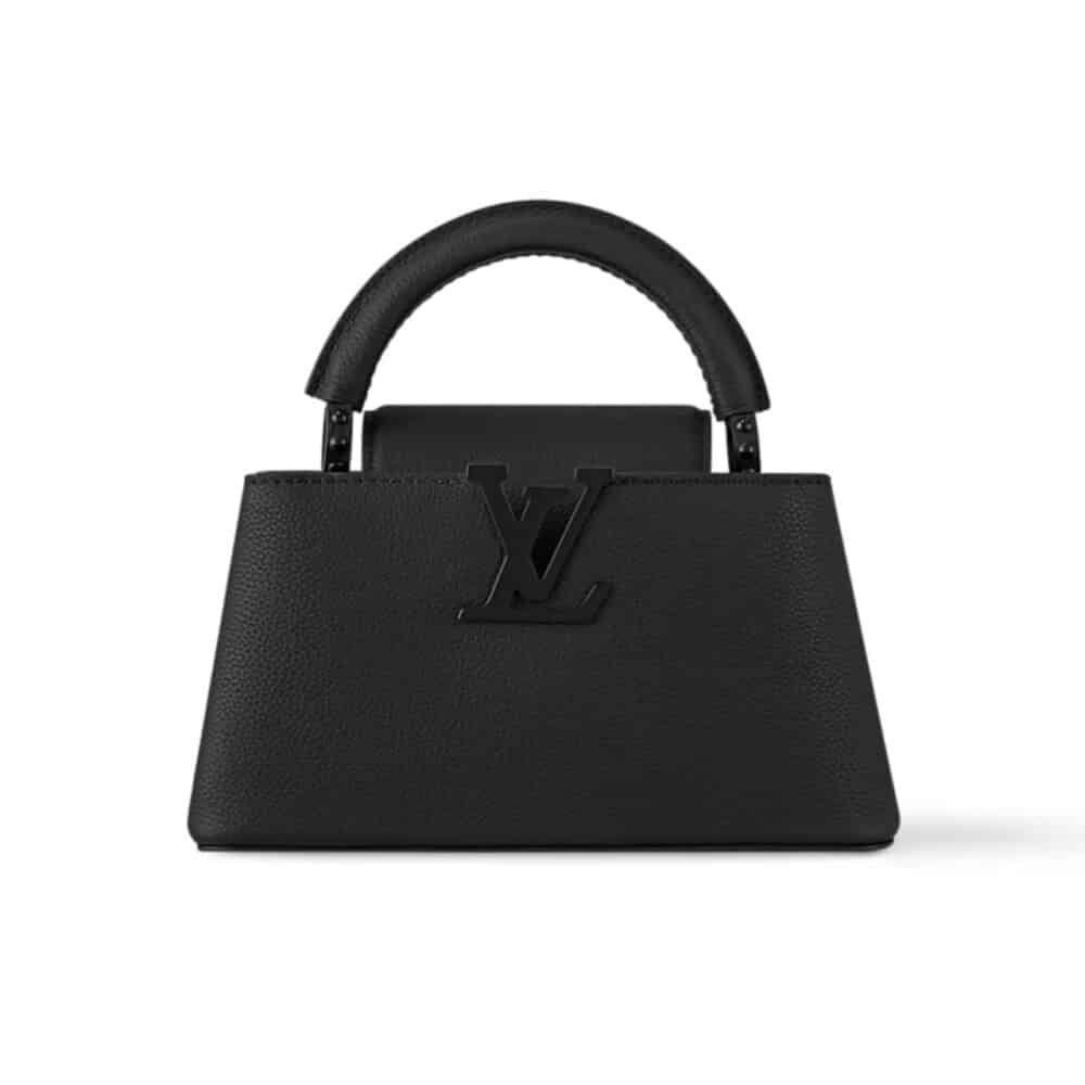 TBNB-73-1000x1000-1 Louis Vuitton Capucines East West Mini Optic Black 19Cm M23955 - Image 1