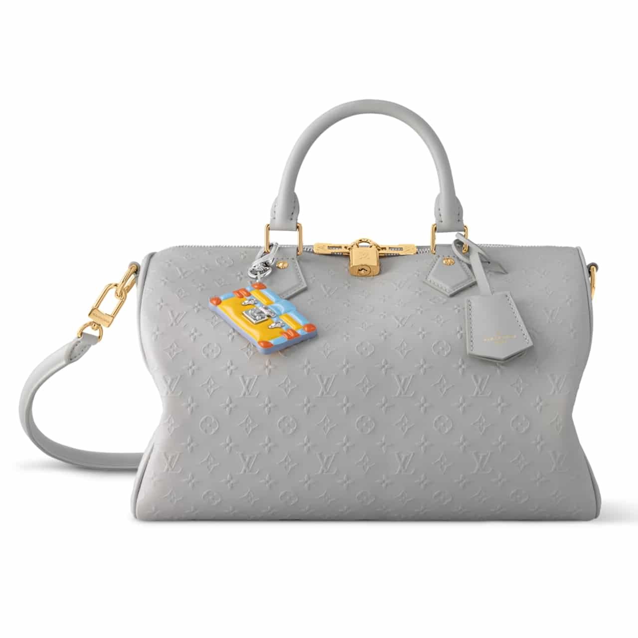 Thumbnail-1-2-1-1 Louis Vuitton Speedy Soft 30 Bag Cloud Grey 30Cm M25670 - Image 1