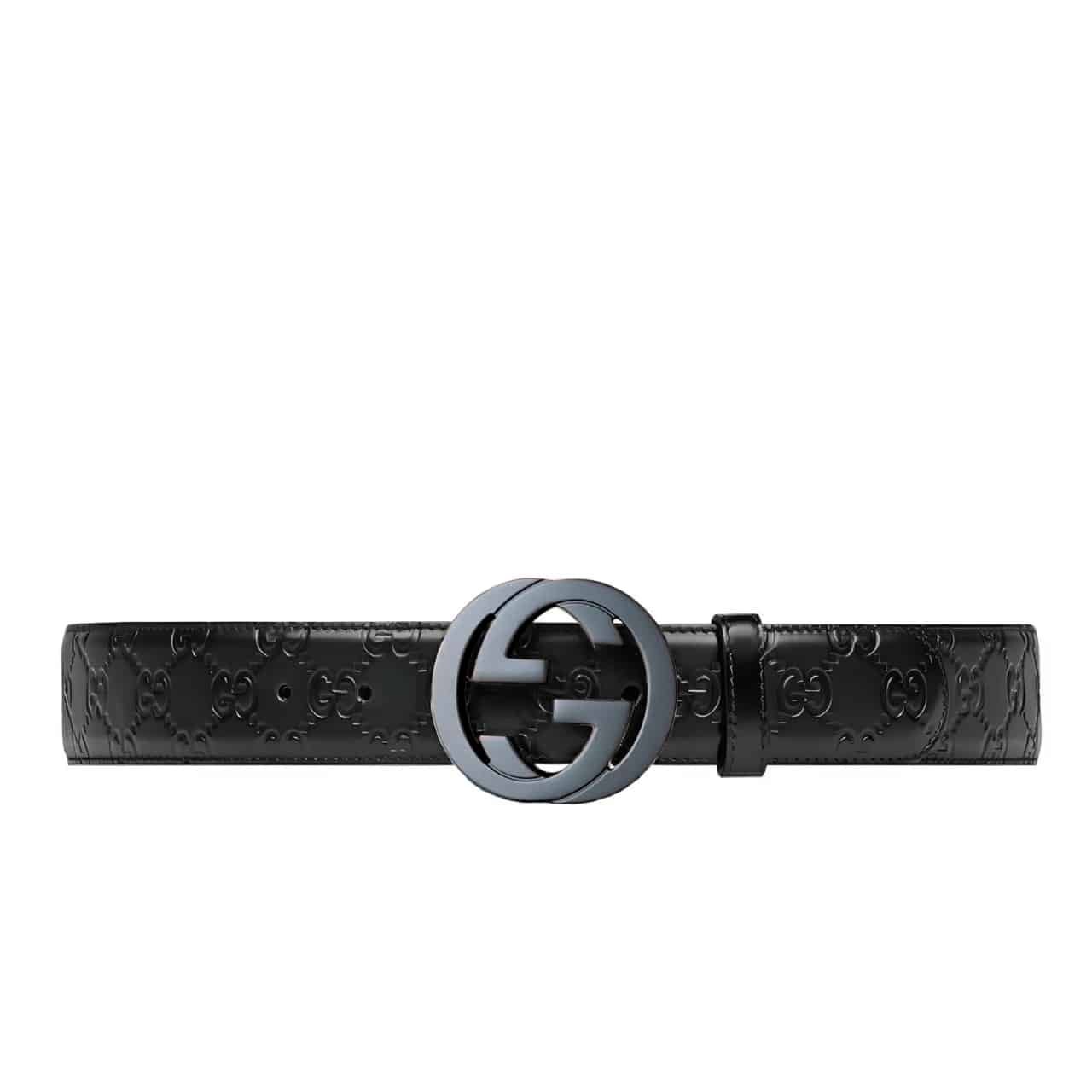 Thumbnail-11-9 Gucci GG Marmont Reversible Belt Black Maxi 774153 AABZA 1000 - Image 1