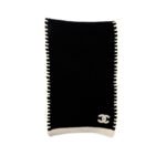 Chanel 23A Cashmere Scarf Black And White 170Cm
