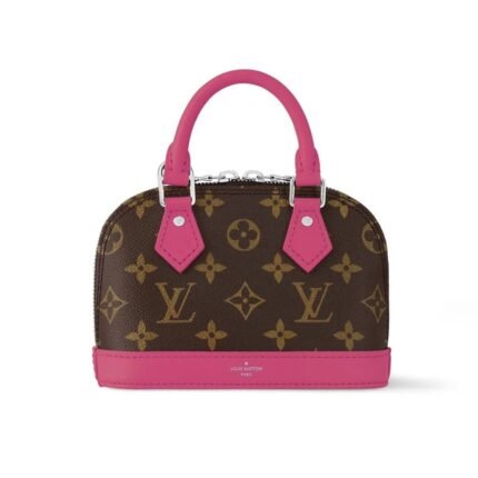 Louis Vuitton Mini Alma Monogram Canvas Mix With Pink 18Cm M83206