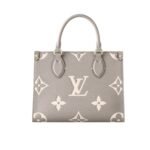 Louis Vuitton Onthego PM Dove Grey Cream 25Cm