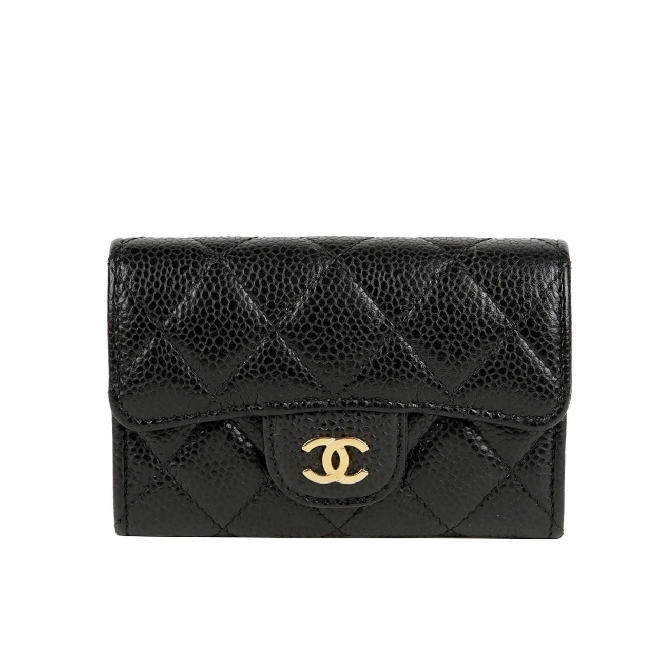 Thumbnail-22 Chanel Classic Card Holder Grain Leather Black With Gold Hardware 11Cm AP0214 Y01864 C3906 - Image 1