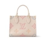 Louis Vuitton Onthego PM Handbag Beige 25Cm M46629