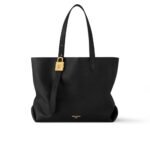 Louis Vuitton Low Key Cabas MM Grained Leather Black 47Cm M25341