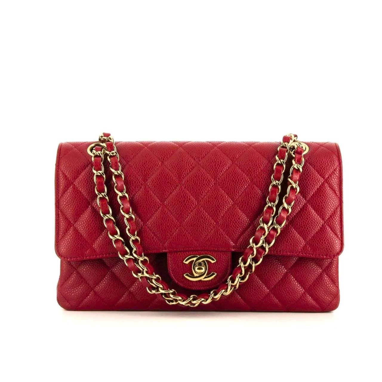 Thumbnail-23 Chanel Classic Small Flap Bag Dark Red Caviar 26Cm - Image 1