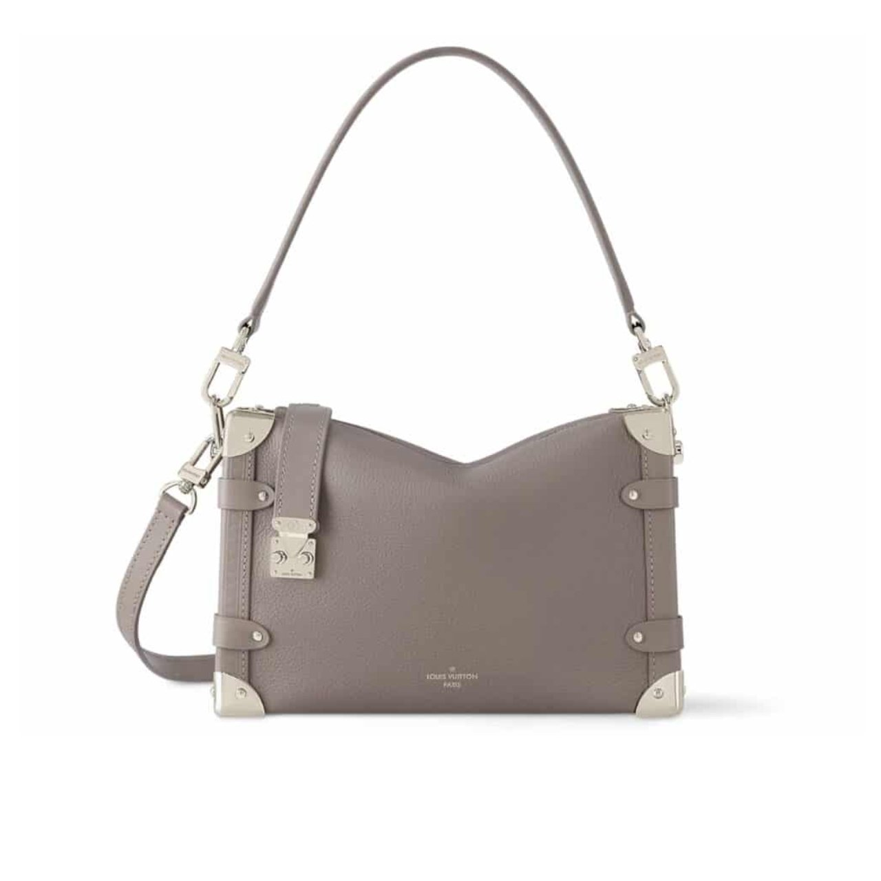 Thumbnail-28-5 Louis Vuitton Side Trunk MM Taupe Grey 23Cm M25072 - Image 1