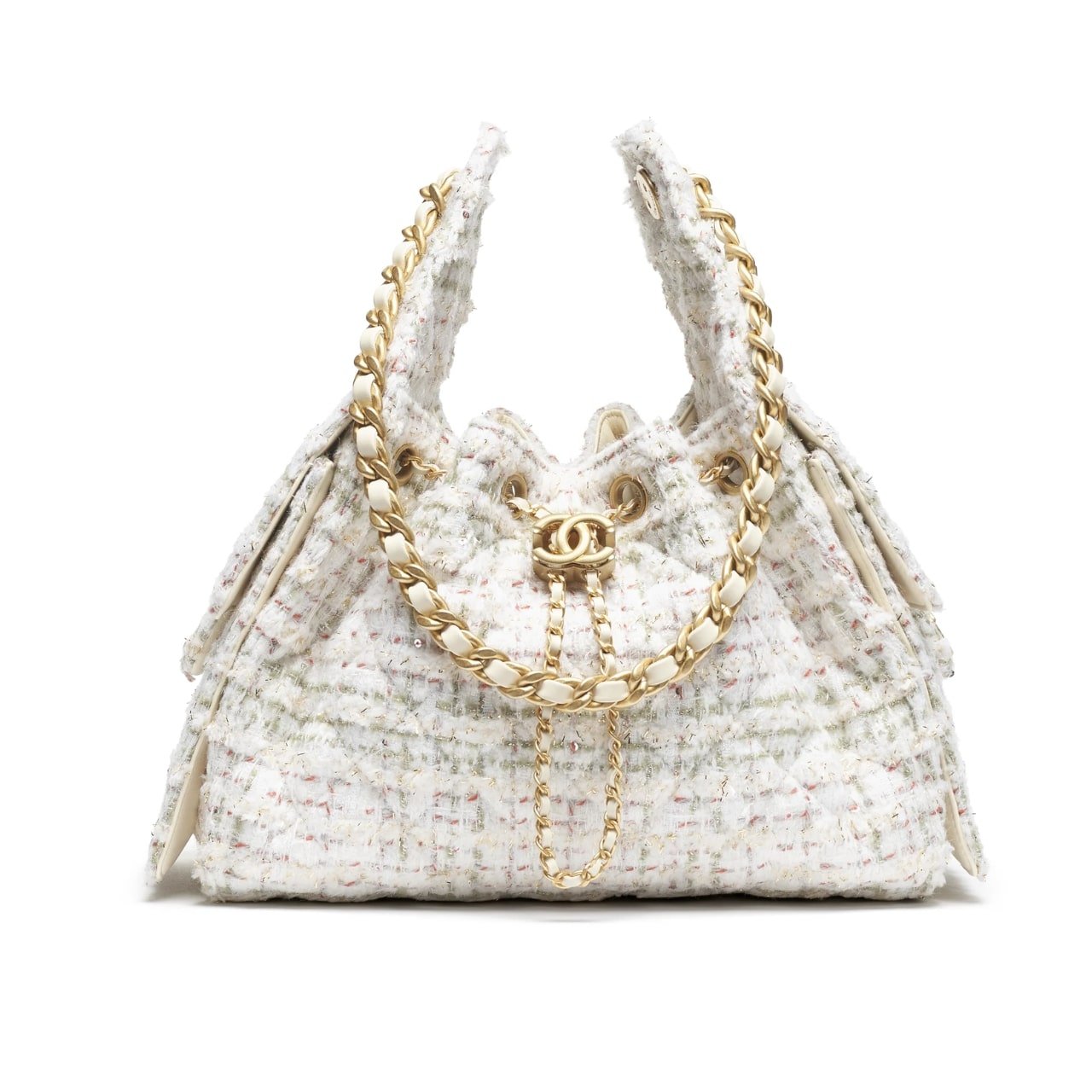 Thumbnail-31-1 Chanel 25 Small Handbag Tweed And Gold Tone Metal 25Cm AS5293 B21178 NR774 - Image 1