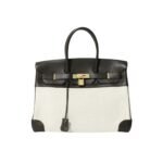 Hermes Birkin 25 Toile H Black 25Cm