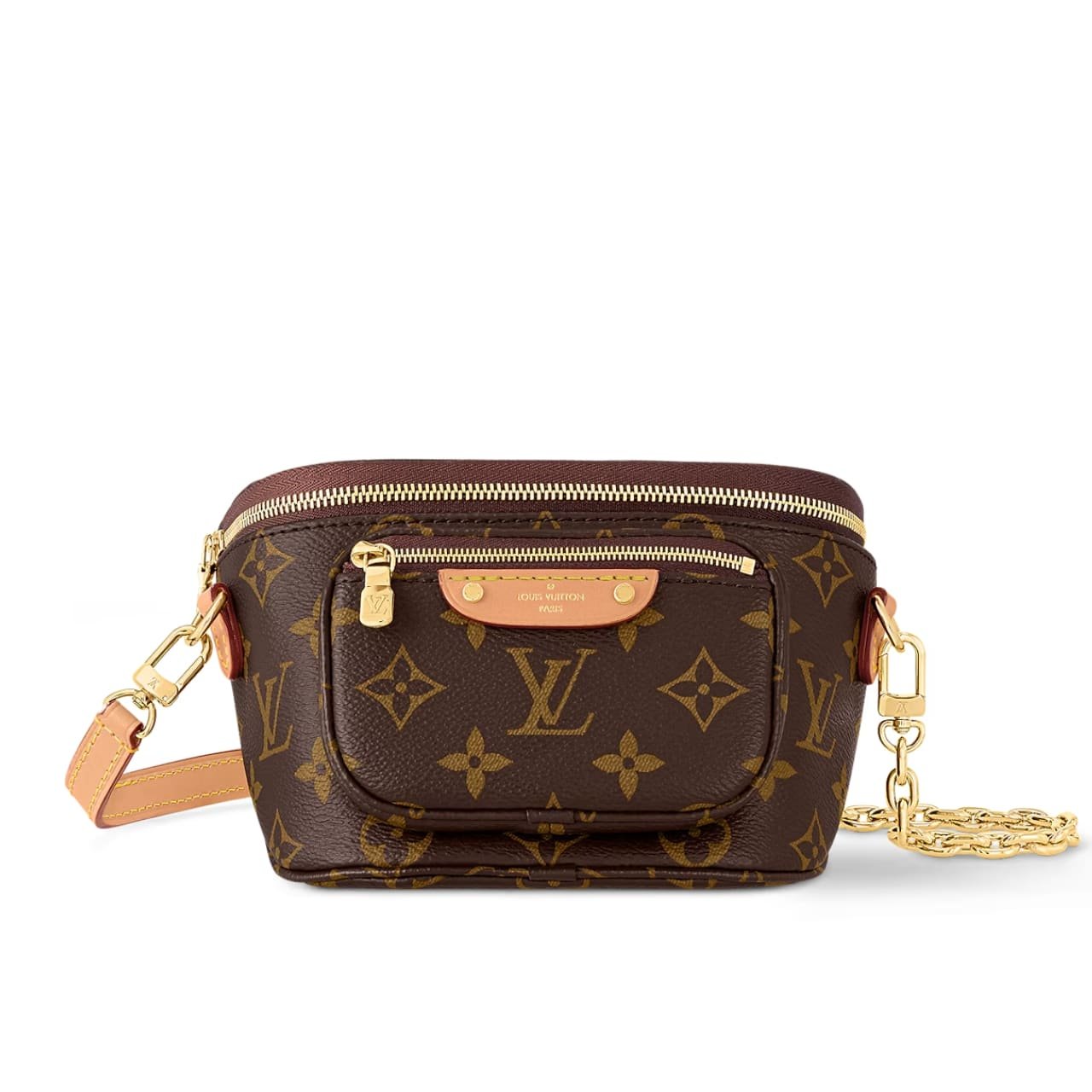 Thumbnail-35-1-1 Louis Vuitton Mini Bumbag Bag Monogram Canvas 17cm M82335 - Image 1