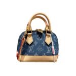 Louis Vuitton Alma BB Monogram Canvas Bag Denim Blue 16Cm