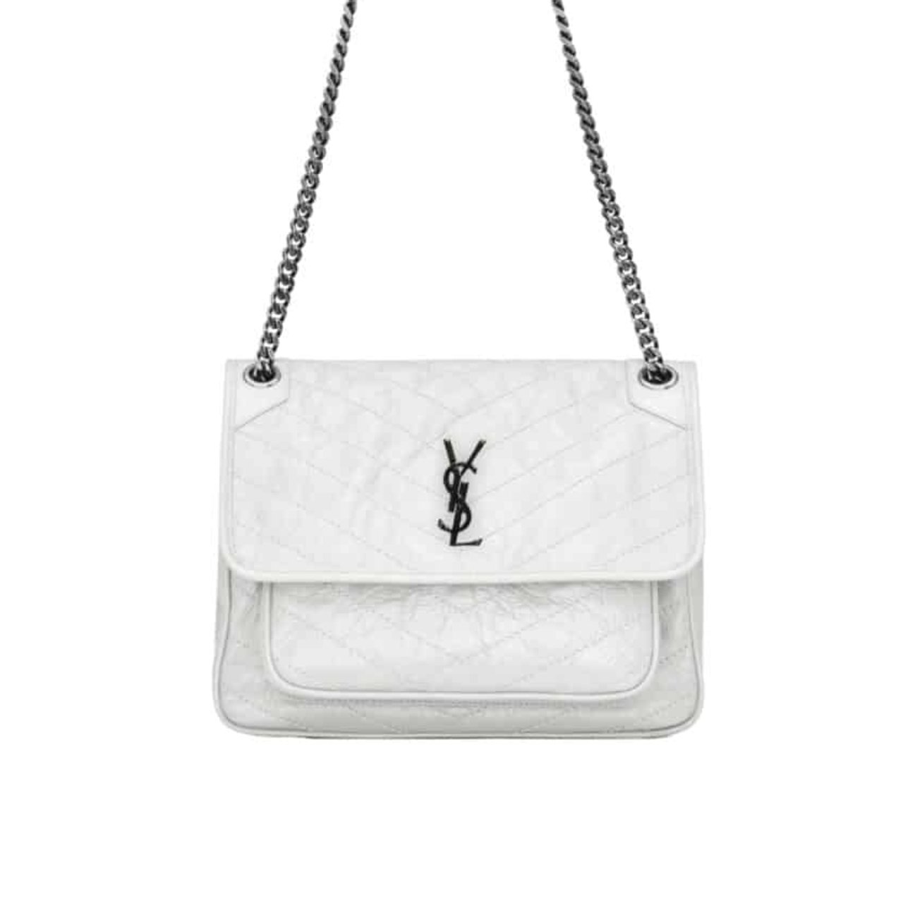 Thumbnail-42-4 Saint Laurent Niki Baby Chain Bag In White 28Cm 6331601El079207 - Image 1