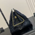 Chanel 25 Medium Bag Shoulder Handbag Denim Dark Blue 34Cm - Image 2
