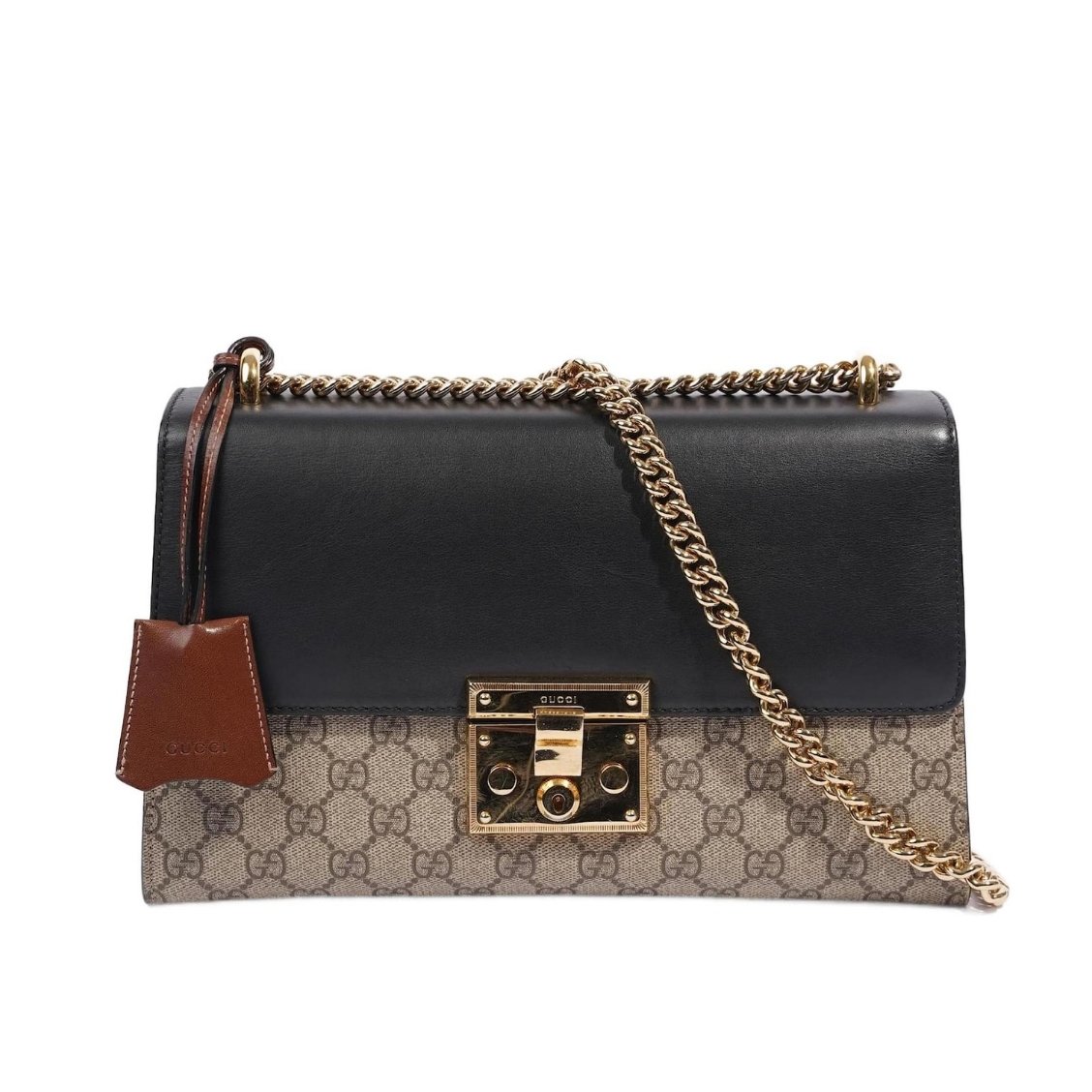 Thumbnail-54 Gucci Padlock Medium GG Shoulder Bag Beige Supreme Canvas 30cm GG 409486 - Image 1