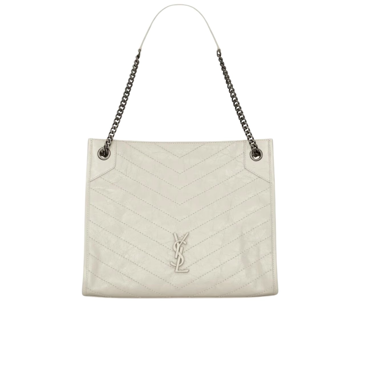Thumbnail-56-2 Saint Laurent Medium Niki Shopping Bag White 32Cm - Image 1