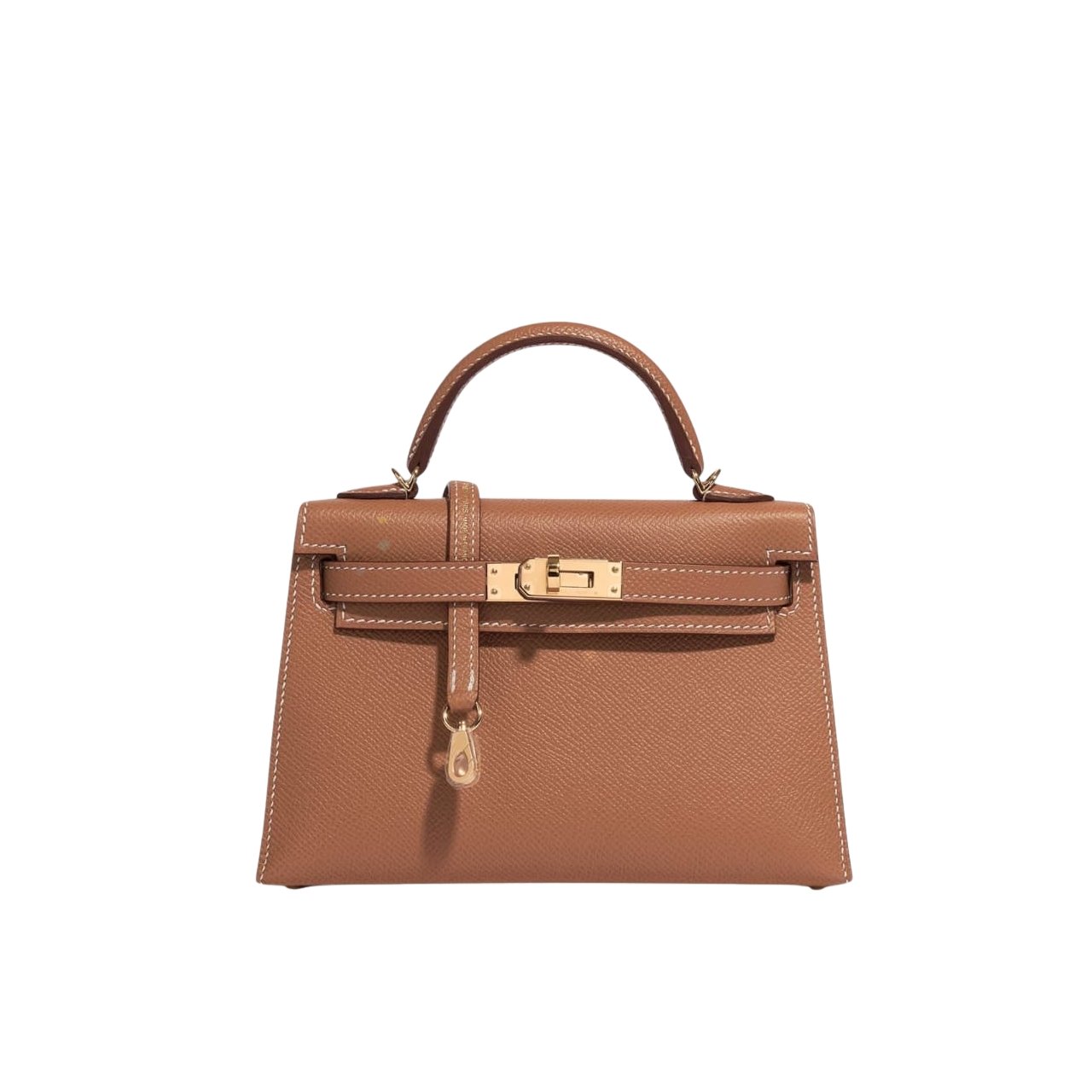 Thumbnail-59-1 Hermes Kelly Mini Epsom Handbag Brown 19Cm - Image 1