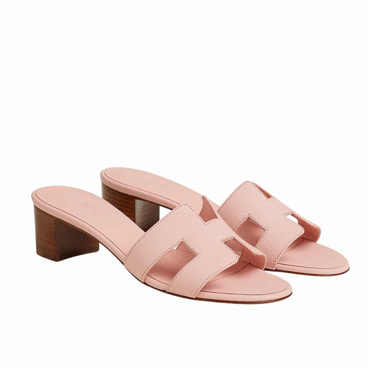 Thumbnail-70-1 Hermes Oasis Sandals Rose Pale H151215Z VR360 - Image 1