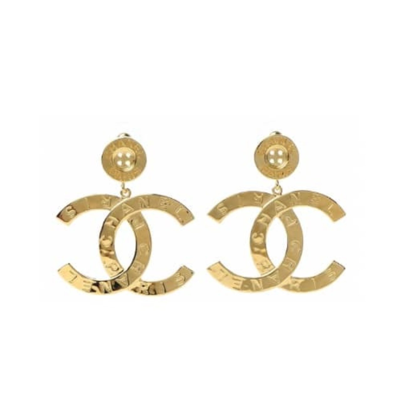 Thumbnail-79-1 Chanel Paris Button Earrings - Image 1
