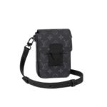 Louis Vuitton S-Lock Vertical Wearable Wallet Monogram Eclipse 19cm