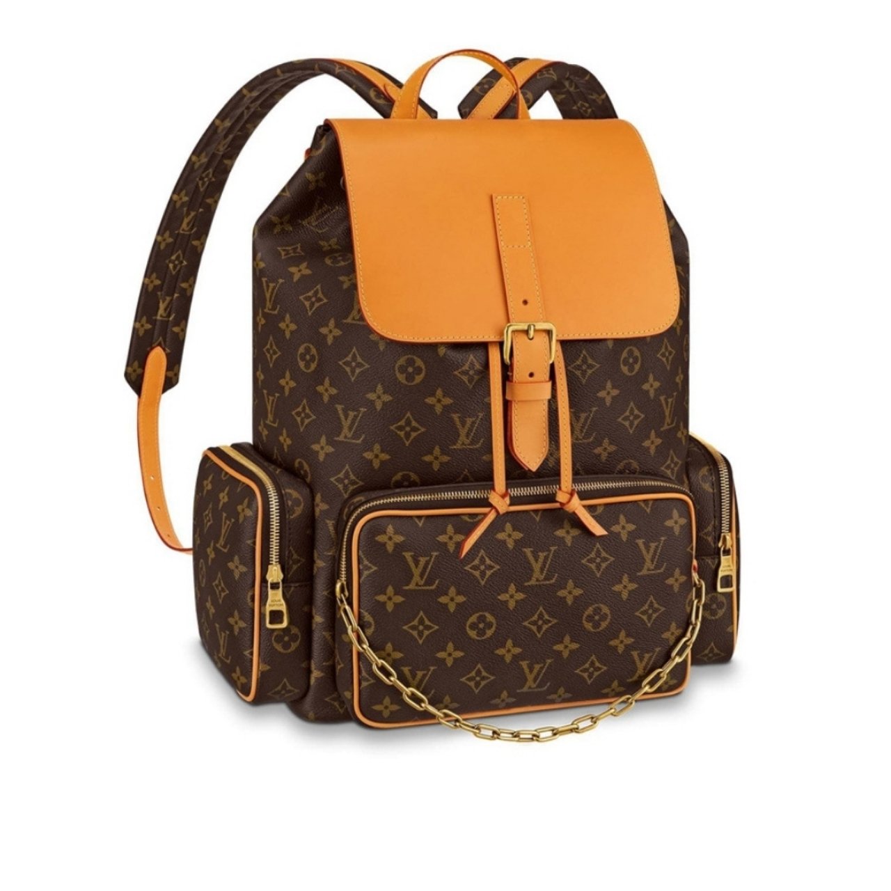Thumbnail-85 Louis Vuitton Trio Backpack Monogram Canvas Brown 43Cm M44658 - Image 1
