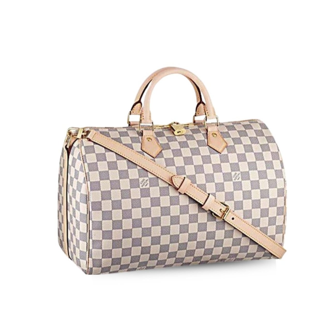 Thumbnail-88 Louis Vuitton Speedy Bandouliere 35 White 35cm N41372 - Image 1