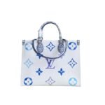 Louis Vuitton Onthego PM Bag Blue 25Cm