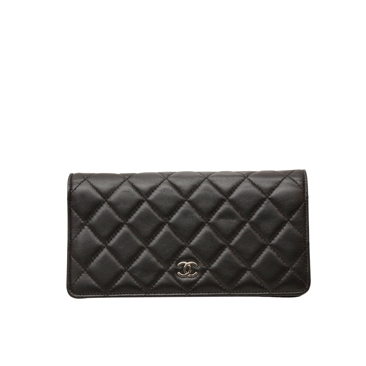 Untitled-1280-x-1280-px-6 Chanel Black Quilted Classic Long Flap With Silver Hardware Wallet 19.5Cm - Image 1