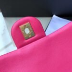 Chanel Flap Bag With CC Ball On Strap Pink 20cm AS1787 - Image 5
