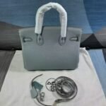 Hermes Birkin 30 Bag Epsom Silver Hardware Blue 30Cm - Image 5