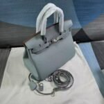 Hermes Birkin 30 Bag Epsom Silver Hardware Blue 30Cm - Image 3