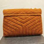 Saint Laurent Cinnamon Loulou Large Chain Bag In Suede Brown 31Cm - Image 3