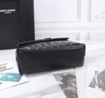 Saint Laurent Loulou Small Chain Bag In Matelassé Y Black Noir 23Cm 494699DV7281000 - Image 5