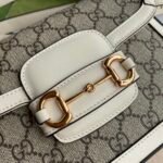 Gucci Horsebit 1955 Mini Bag Beige And White 20Cm 658574 HUHHG 9759 - Image 3