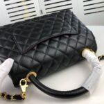 Chanel Medium Coco Flap Bag With Top Handle 26Cm - Image 3