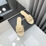 Chanel Camellia Slides Beige - Image 4