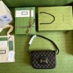 Gucci Horsebit 1955 Original GG Black And Ivory 25Cm 602204 UN3BG 1274 - Image 3